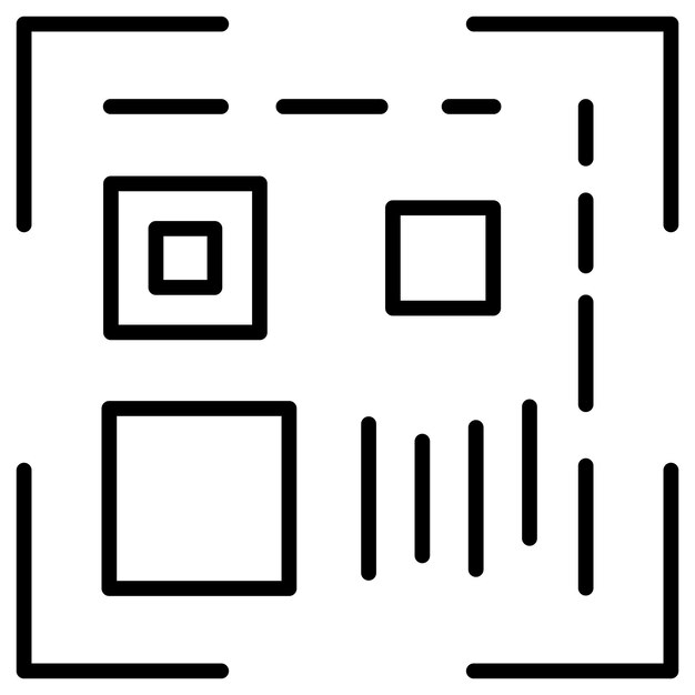 Ilustración vectorial del código QR