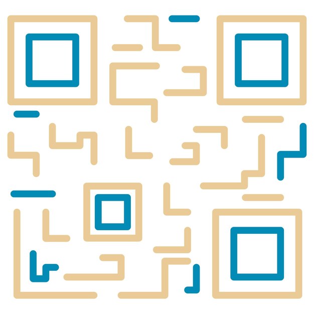 Ilustración vectorial del código QR