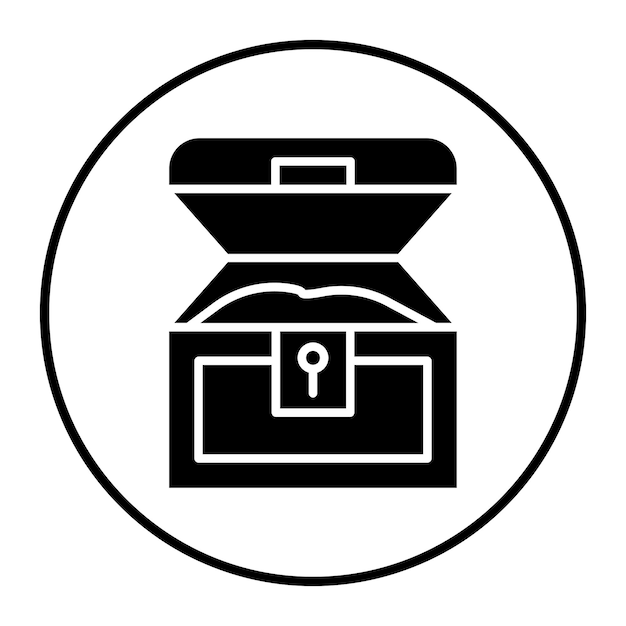 Ilustración vectorial del cofre del tesoro