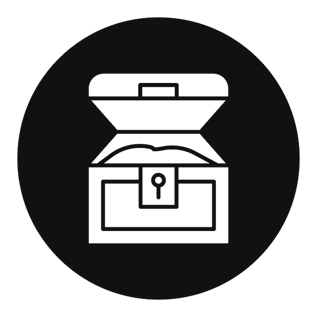 Ilustración vectorial del cofre del tesoro