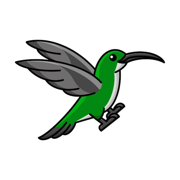 Ilustración vectorial del colibrí