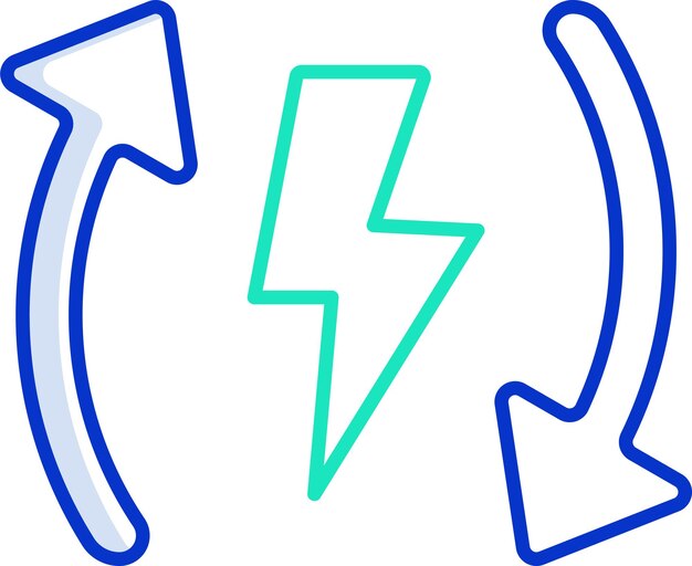 Ilustración vectorial en color del contorno del binsolid reciclado