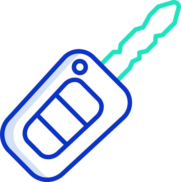 Ilustración vectorial de color del contorno de Carolid Keys