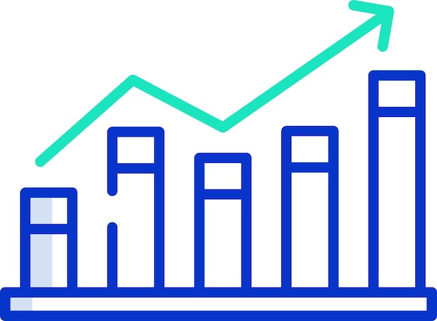 Ilustración vectorial de color del contorno de Chartsolid