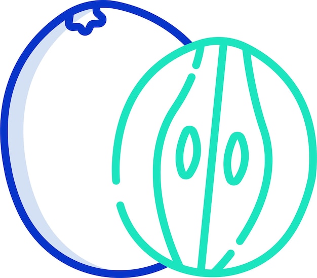 Ilustración vectorial en color del contorno de Chicoutsolid