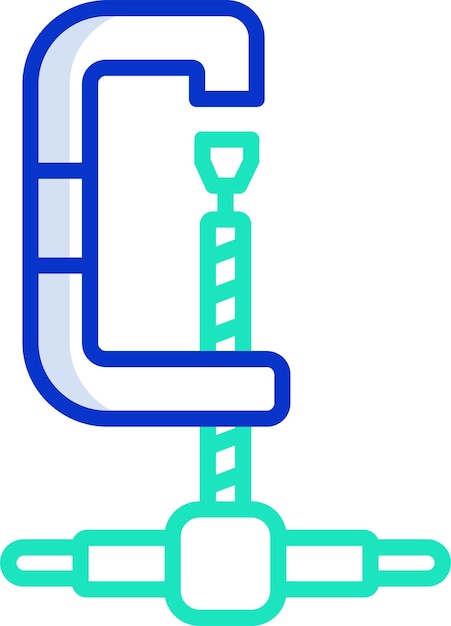 Ilustración vectorial en color del contorno de Clampsolid