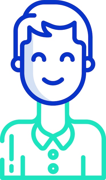 Ilustración vectorial en color del contorno del cliente