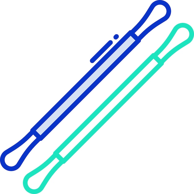 Ilustración vectorial en color del contorno de los cogollos de las orejas