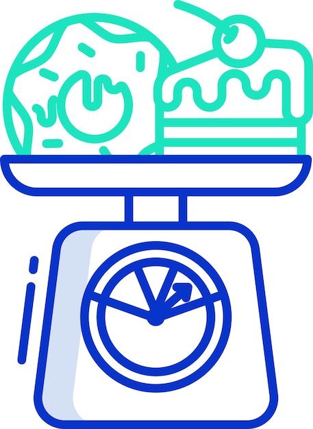 Ilustración vectorial de color del contorno de colesterol alto