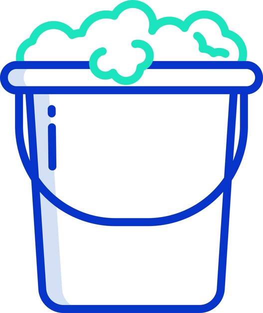 Ilustración vectorial de color del contorno del cubo