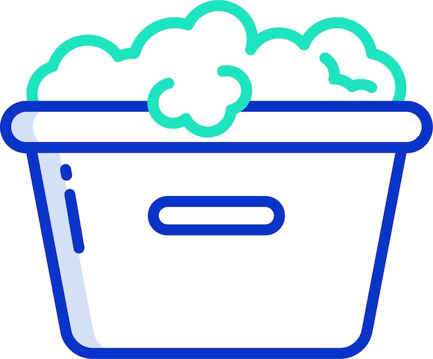 Ilustración vectorial de color del contorno del cubo