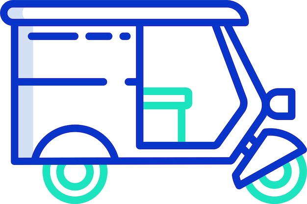 Ilustración vectorial en color del contorno de la entrega