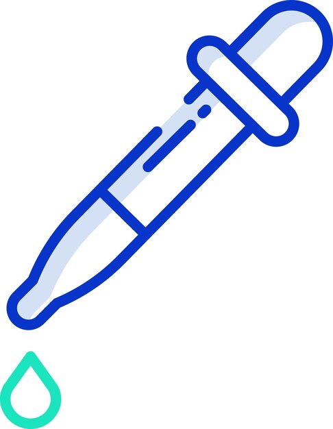 Ilustración vectorial de color del contorno de la gota