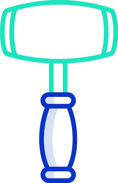 Ilustración vectorial de color del contorno de Hammersolid