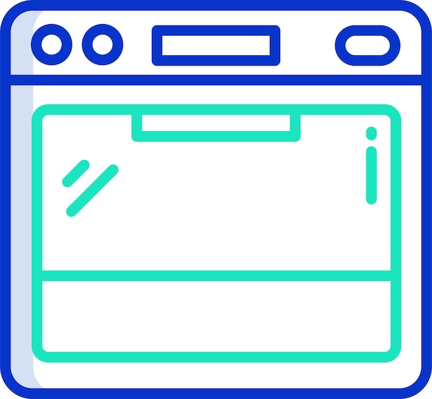 Ilustración vectorial de color del contorno de OTG
