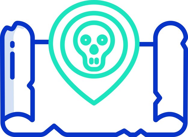 Ilustración vectorial en color del contorno del oxígeno