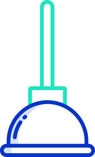 Ilustración vectorial en color del contorno de Plungersolid
