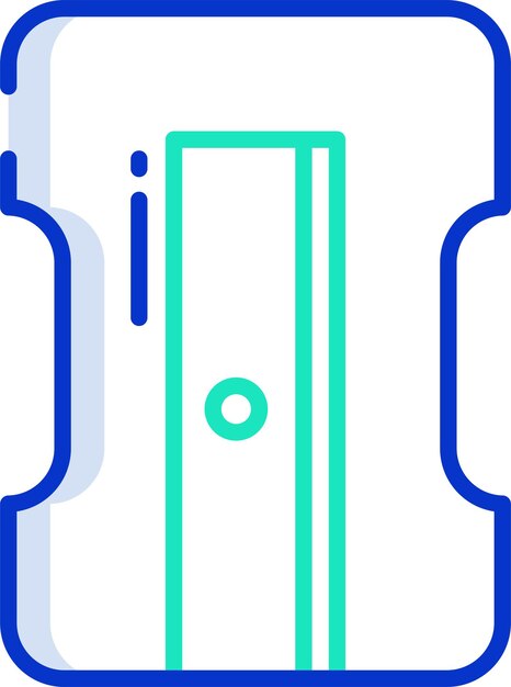 Ilustración vectorial de color del contorno de Sharpenersolid