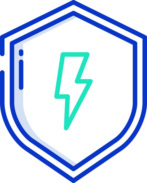 Ilustración vectorial de color del contorno de Shieldsolid