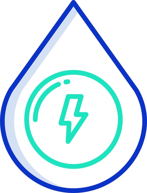 Ilustración vectorial de color contorno sólido de agua