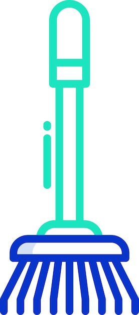 Ilustración vectorial de color de contorno sólido de barrido