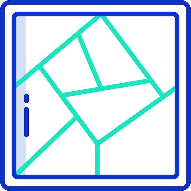 Ilustración vectorial de color del contorno del tangram