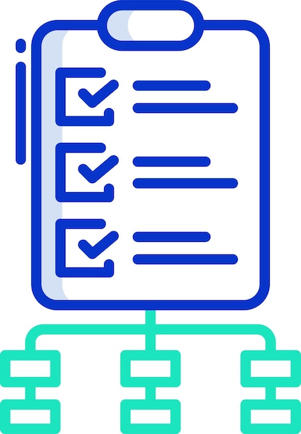 Ilustración vectorial en color del esquema de la sesión informativa