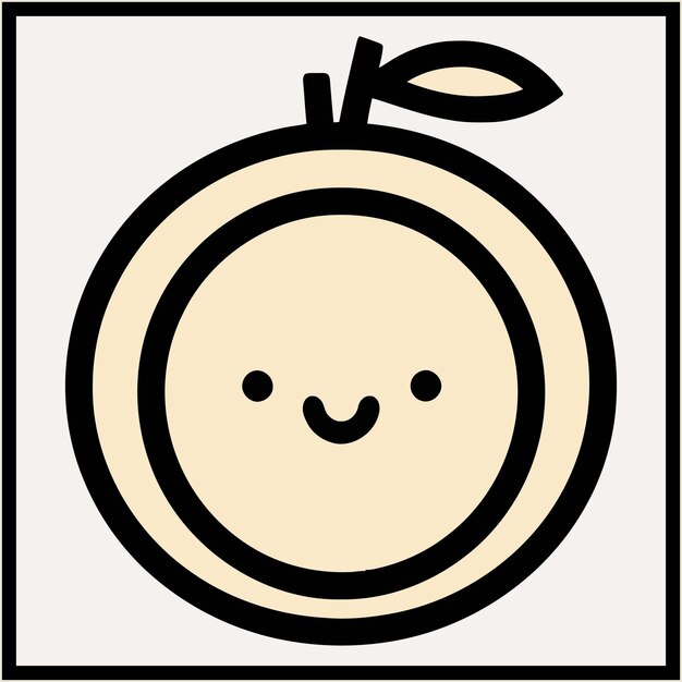 Ilustración vectorial del color de la fruta del pomelo