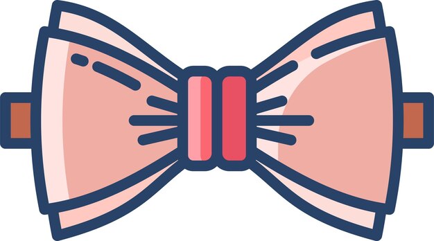 Ilustración vectorial de color lineal de arco sólido