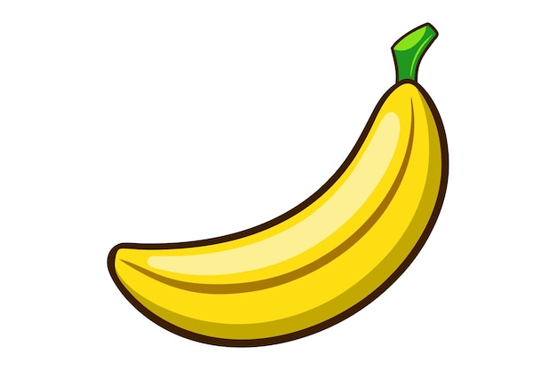 Ilustración vectorial de color de plátano 3