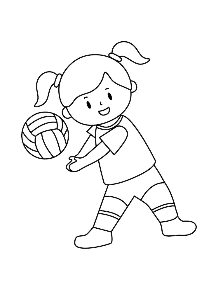Vector ilustración vectorial para colorear dibujos animados simples para niños páginas para colorear divertidas y creativas