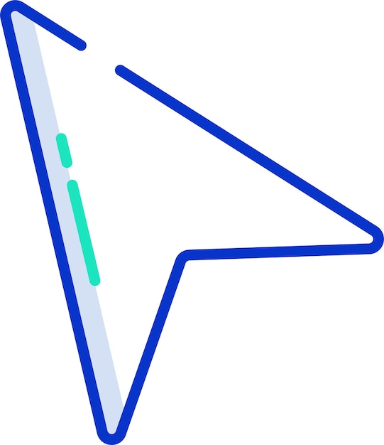Ilustración vectorial de colores de contorno sólido de navegación