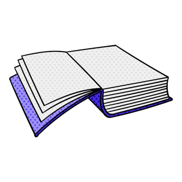 Ilustración vectorial de colores dibujada a mano por medio tono del libro
