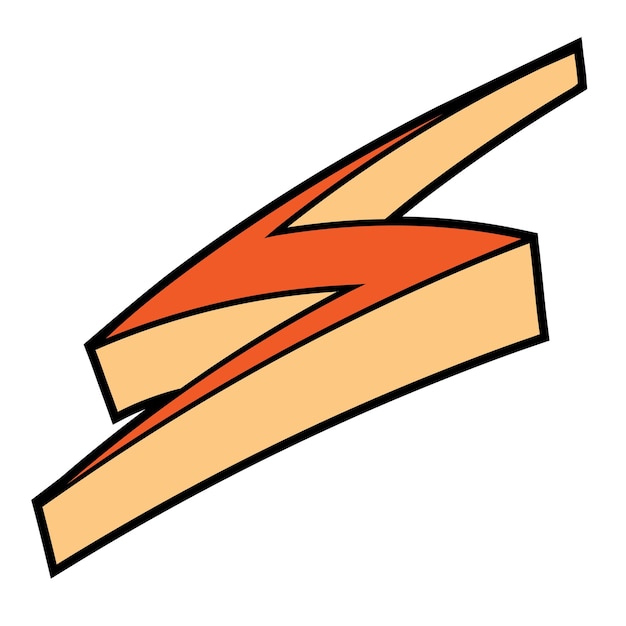 Ilustración vectorial de colores dibujada a mano por el trueno