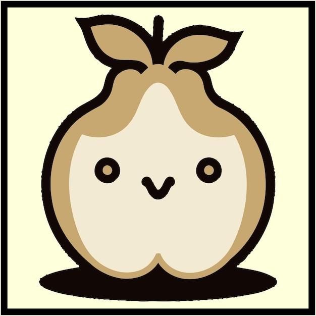 Ilustración vectorial de colores de frutas de quince