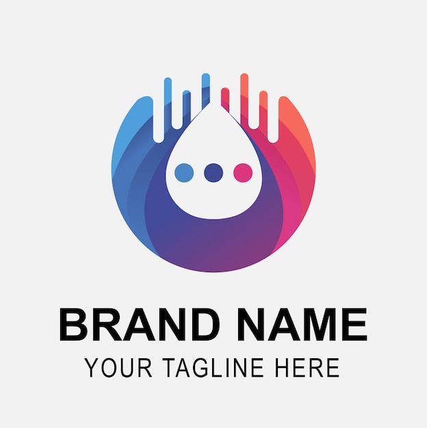 Una ilustración vectorial colorida del diseño del logotipo