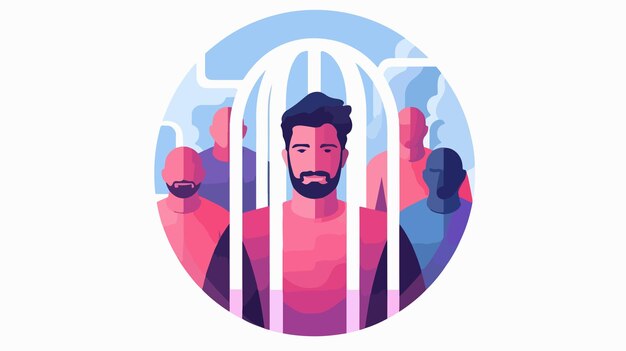 Ilustración vectorial colorida del icono del privilegio