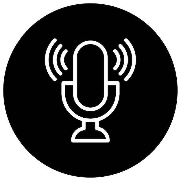 Ilustración vectorial de columna de música inteligente