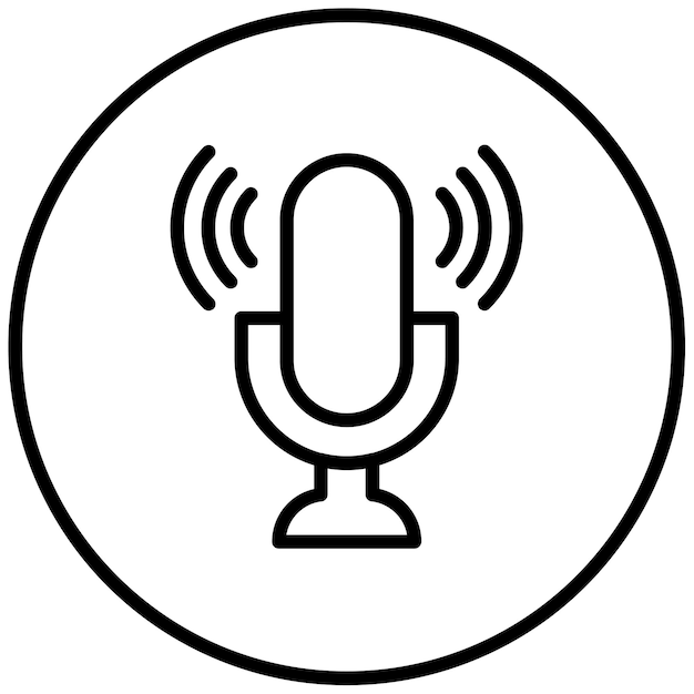 Ilustración vectorial de columna de música inteligente
