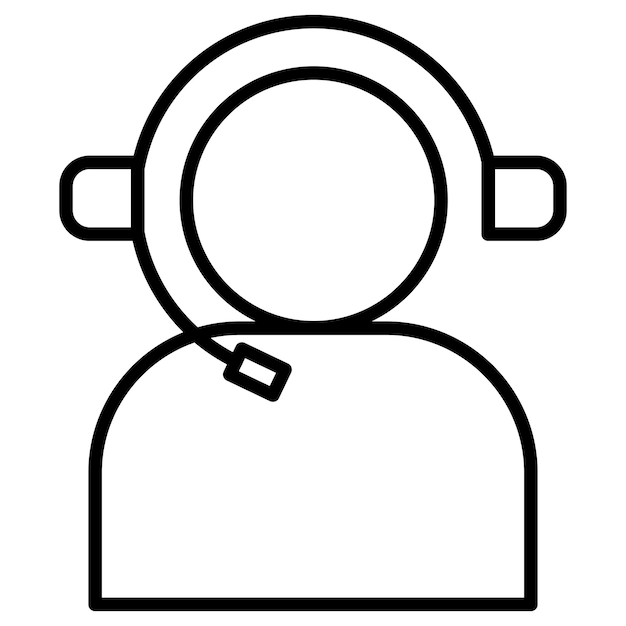 Ilustración vectorial del comentarista
