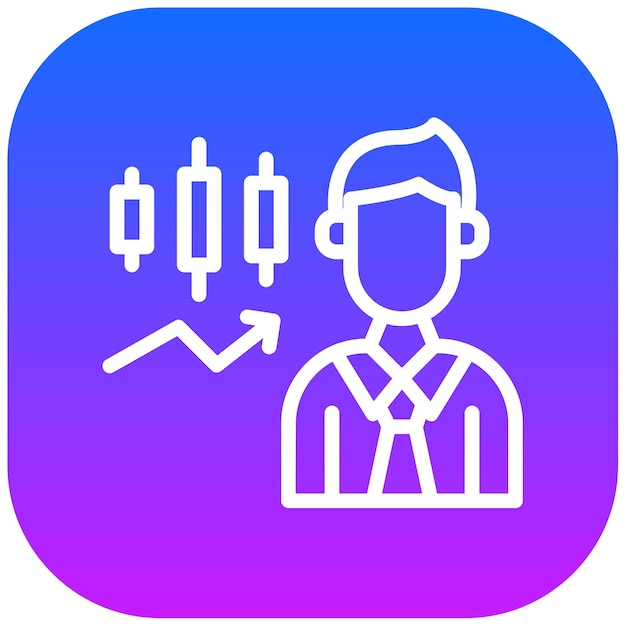 Ilustración vectorial del comerciante
