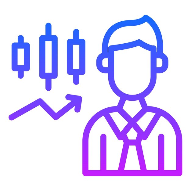 Ilustración vectorial del comerciante