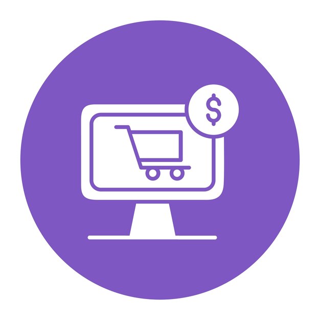 Ilustración vectorial de comercio electrónico