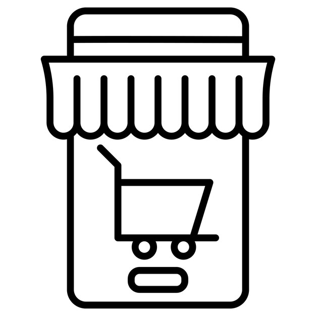 Ilustración vectorial de comercio electrónico