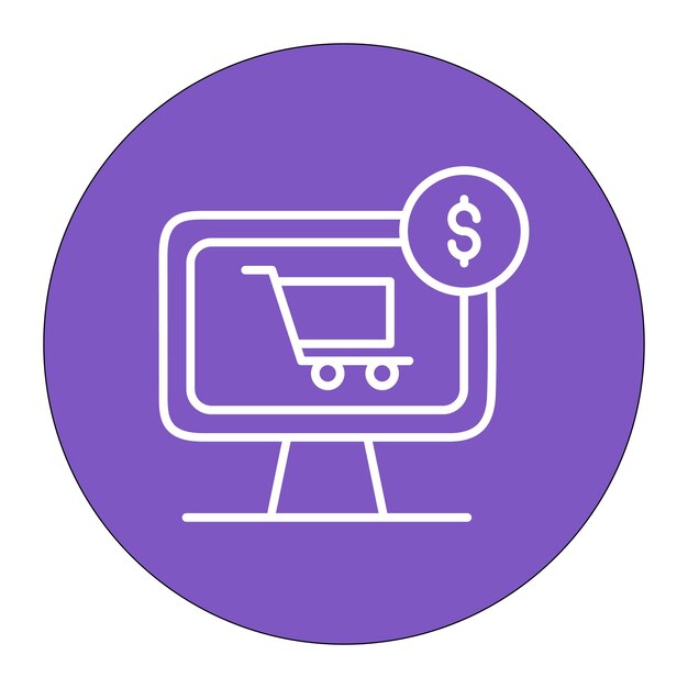 Ilustración vectorial de comercio electrónico