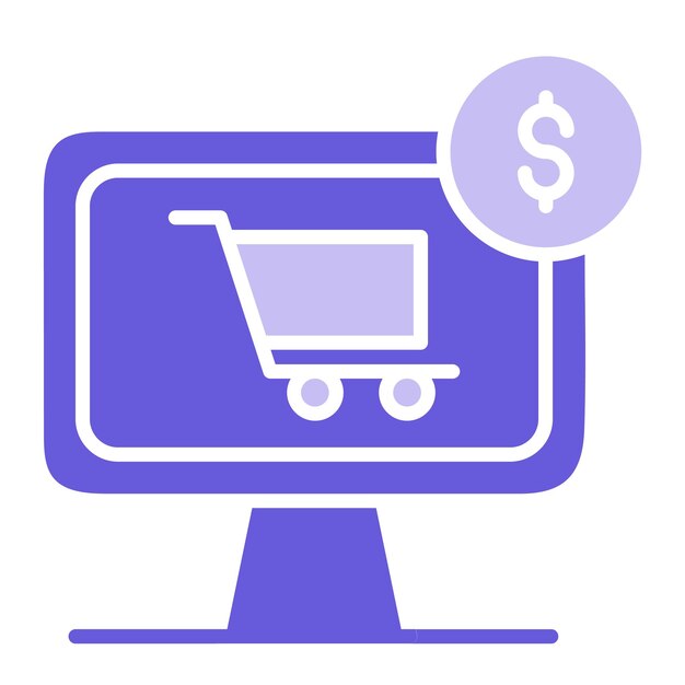 Ilustración vectorial de comercio electrónico