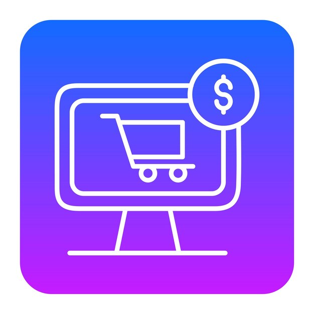 Ilustración vectorial de comercio electrónico