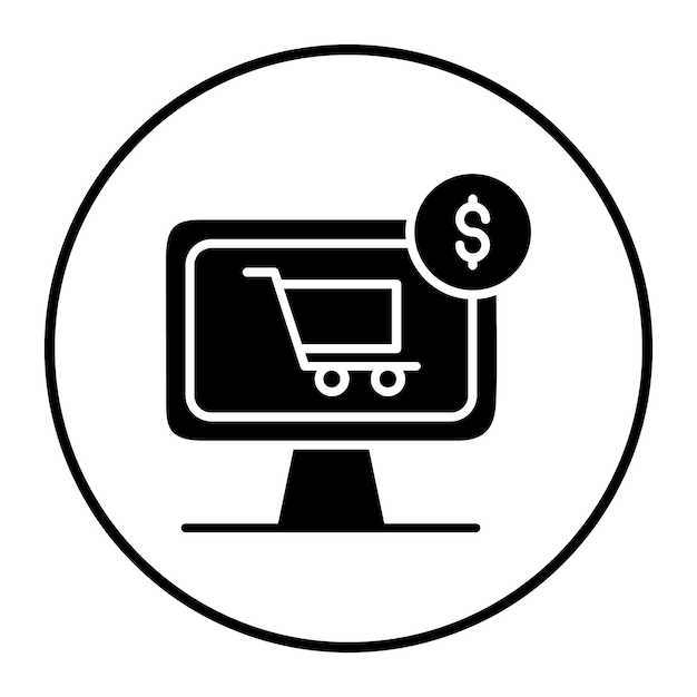 Ilustración vectorial de comercio electrónico