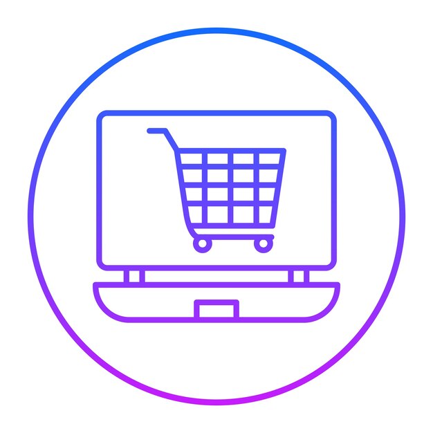 Ilustración vectorial de comercio electrónico