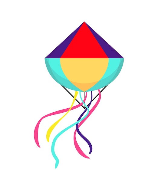 Ilustración vectorial de cometa